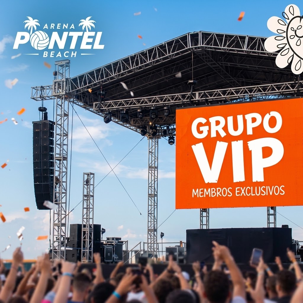 Arte do Grupo VIP da Arena Pontel Beach